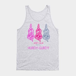 Hurdy-gurdy keep calm design Tank Top